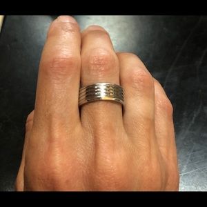 Unisex Stainless Steel Ring Band Size 9